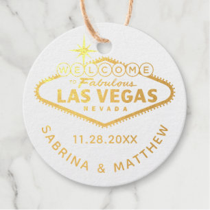 Las Veags Wedding Sign REAL Bedankjes Labels