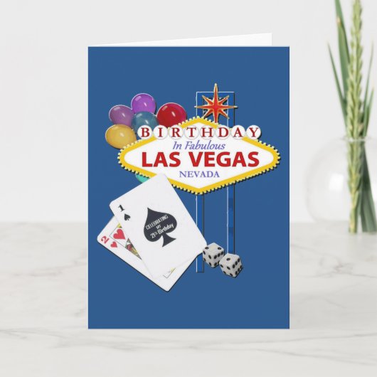 Las Vegas 21e carte d'anniversaire (Devant)