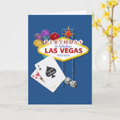 Las Vegas 21e carte d'anniversaire (Fleur jaune)