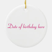 Las Vegas 21st Birthday Ceramic Ornament (Achterkant)