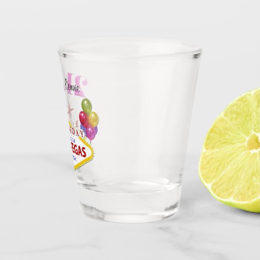 Las Vegas 21st Birthday Specialized Shot glass Shot Glas (Rechts)