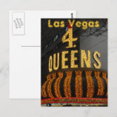 Las Vegas 4 Queens Briefkaart (Voorkant / Achterkant)