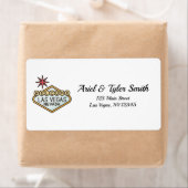 Las Vegas Address Return Label | Weddenschappen (Insitu)