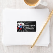 Las Vegas Adresse Casino Stickers Étiquettes (En situation)