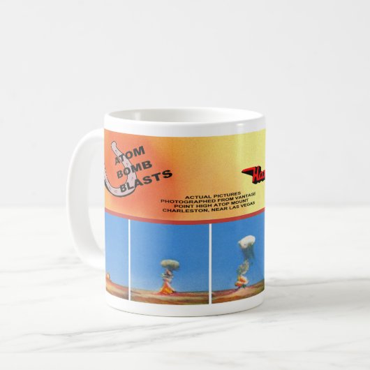 Las Vegas Atom Bomb explose de café Mug (Devant gauche)