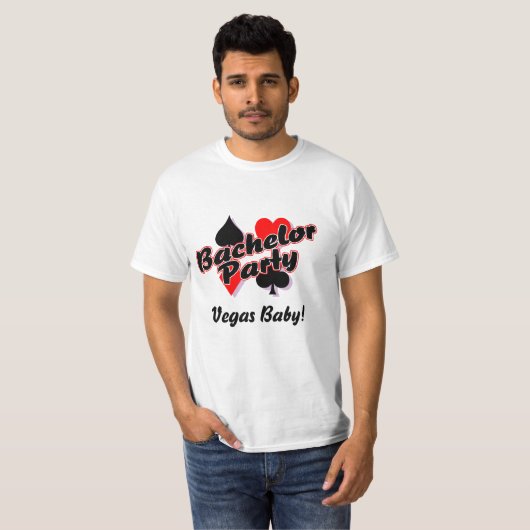 Las Vegas Bachelor Party T-shirt (Voorkant volledig)