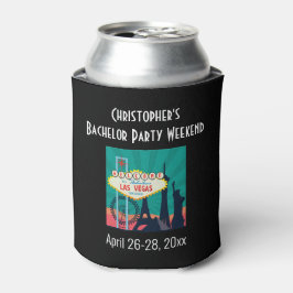 Las Vegas Bachelor Party Trip Favor Beer Blikjeskoeler