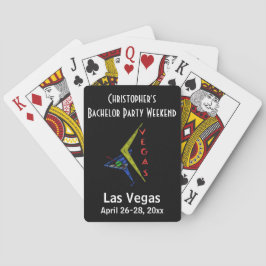Las Vegas Bachelor Party Trip Favor Pokerkaarten