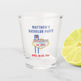 Las Vegas Bachelor Party Trip Favor Shot Glas