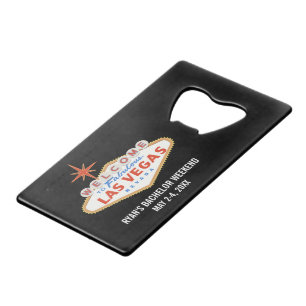 Las Vegas Bachelor Party Weekend Favor Kredietkaart Flessenopener