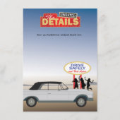 Las Vegas Bachelorette — Details Card Informatiekaartje (Voorkant)