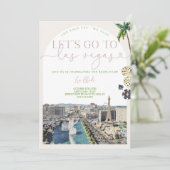 Las Vegas Bachelorette Invitation et Itinéraire (Debout devant)