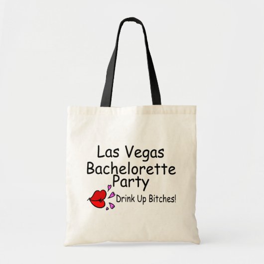 Las Vegas Bachelorette Party Lips Tote Bag (Voorkant)