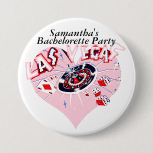 Las Vegas Bachelorette Ronde Button 7,6 Cm