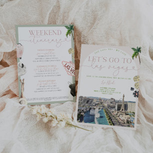 Las Vegas Bachelorette uitnodiging & route