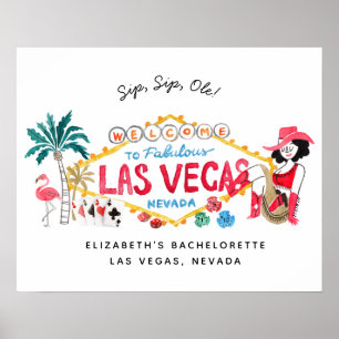 Las Vegas Bachelorette Weekend Affiche de bienvenu