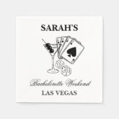 Las Vegas Bachelorette Weekend Party Servet (Voorkant)