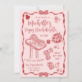 Las Vegas Bachelorette Weekendfeest Kaart (Voorkant)