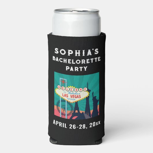 Las Vegas Bacherolette Party Wedding Favor (Seltzer Voorkant)