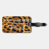 Las Vegas Bagagelabel (Cheetah Print) (Achterkant horizontaal)
