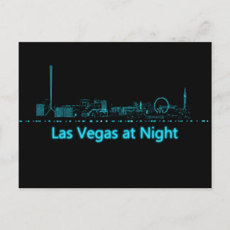 Las Vegas bij nacht Briefkaart