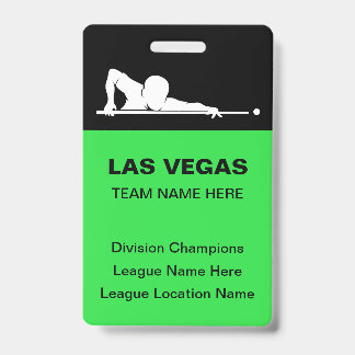 Las Vegas Biljart Thema Groothandel Teamnaam Badge