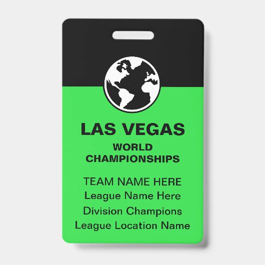 Las Vegas Billiards Championship Bulk Team Badges (Avant)