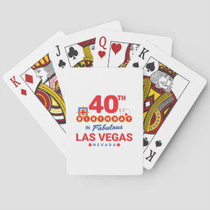 Las Vegas Birthday Party - 40th Birthday in Vegas Pokerkaarten