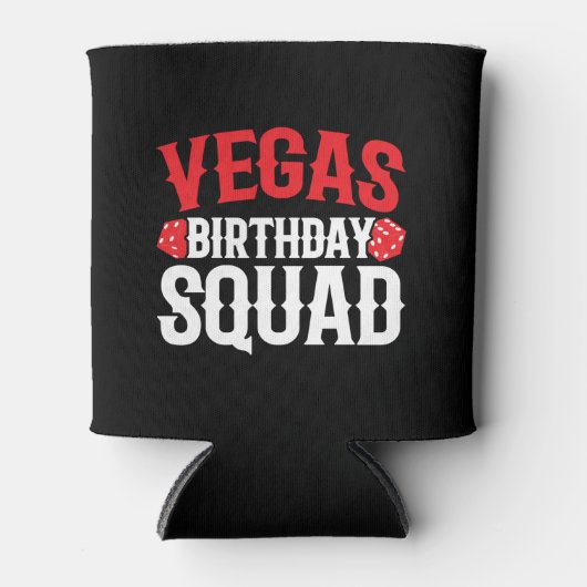 Las Vegas Birthday Party - Matching Vegas Squad Blikjeskoeler (Voorkant)