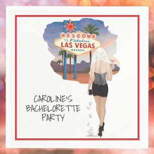 Las Vegas Blonde Bruid Persoonlijke Bachelorette Servet