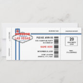 Las Vegas Boarding Pass Invitations (Devant)