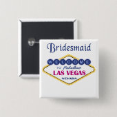 Las Vegas Bridesmaid Button (Voorkant /achterkant)