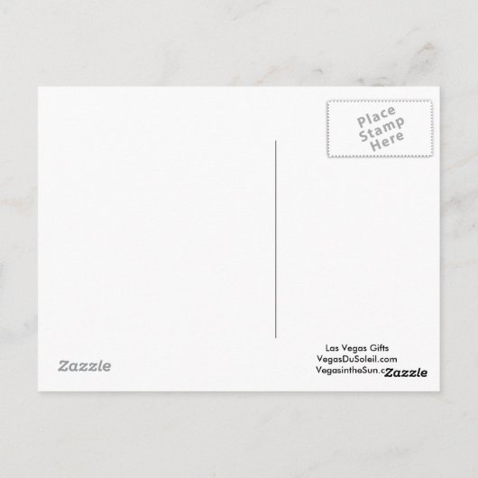 Las Vegas Briefkaart - Personaliseer je eigen wens (Achterkant)