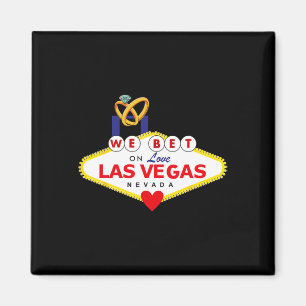 Las Vegas Bruid Bruidegom Matching Douche Huis Magneet