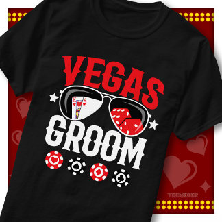 Las Vegas Bruidegom Bachelorfeest Casino Chips Kaa T-shirt