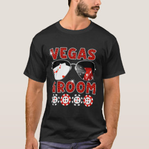 Las Vegas Bruidegom Trouw T-shirt Bachelor Party S