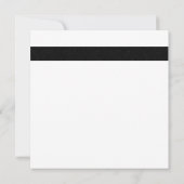 Las Vegas Bruiloft Dice Thema Wit en Zwart Kaart (Achterkant)