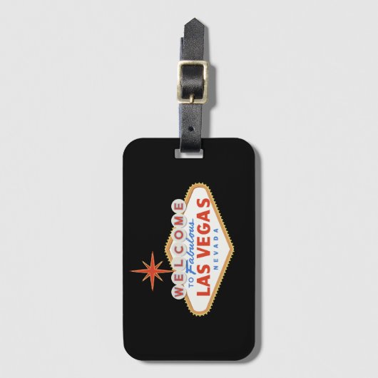Las Vegas bruiloft gunst Bagagelabel (Voorkant (verticaal))