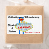 Las Vegas Bruiloft Jubileum Wijnlabels Etiket (Insitu)