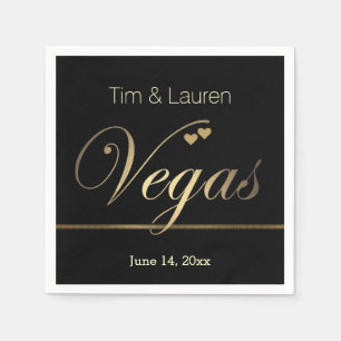 Las Vegas bruiloft met hart en ziel! Servetten