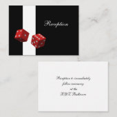 Las Vegas bruiloft Reception Kaarten (Voorkant / Achterkant)