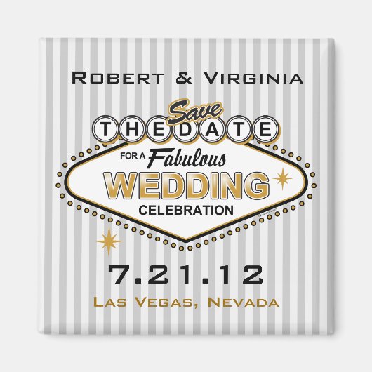 Las Vegas Bruiloft STD Magneet (Voorkant)