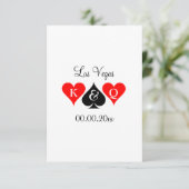 Las Vegas bruiloft thema verticale behuizing kaart (Staand voorkant)