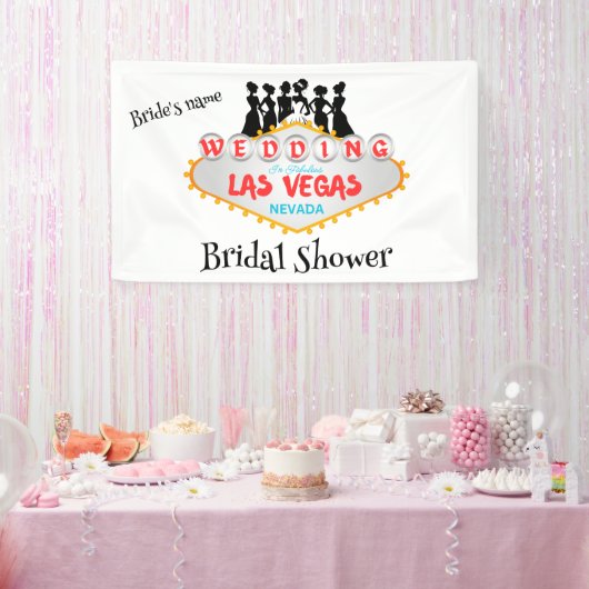 Las Vegas Bruiloftfeest Banner (Feest)