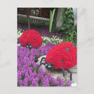 Las Vegas Butterfly Garden Flower lieveheersbeestj Briefkaart