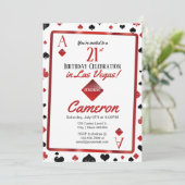 Las Vegas Casino 21e anniversaire | Costume carte (Debout devant)