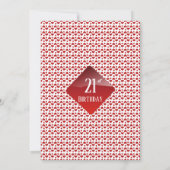 Las Vegas Casino 21e anniversaire | Costume carte (Dos)