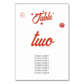 Las Vegas Casino Bestemming Huwelijk Rood Wit Tab Kaart (Voorkant)