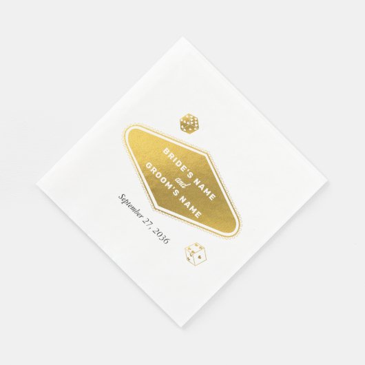 Las Vegas Casino Bestemming Trouw Goud Servet (Hoek)