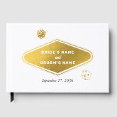 Las Vegas Casino Bestemming Wedding Gold Gastenboek (Voorkant)